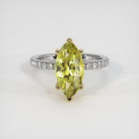 3.24 Ct. Gemstone Ring, 18K Yellow & White 1