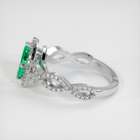 1.01 Ct. Emerald Ring, Platinum 950 4