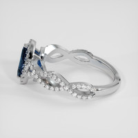 0.53 Ct. Greenish Blue to Purplish Red Alexandrite Ring, Platinum 950 4