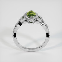 1.40 Ct. Yellowish Green Sapphire Ring, Platinum 950 3