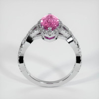 1.95 Ct. Purplish Pink Sapphire Ring, Platinum 950 3