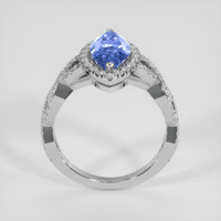 3.21 Ct. Blue Sapphire Ring, 10K White Gold 3