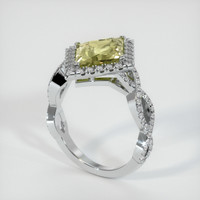 3.20 Ct. Sapphire Ring, 14K White Gold 2