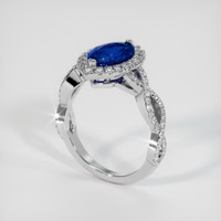 2.13 Ct. Sapphire Ring, 18K White Gold 2