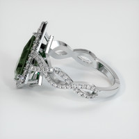 2.18 Ct. Sapphire Ring, 18K White Gold 4