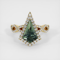 2.18 Ct. Sapphire Ring, 14K Yellow Gold 1