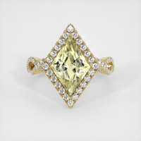 3.20 Ct. Sapphire Ring, 18K Yellow Gold 1