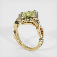 3.20 Ct. Sapphire Ring, 18K Yellow Gold 2