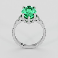 4.64 Ct. Emerald Ring, Platinum 950 3