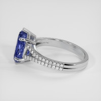 2.90 Ct. Blue Sapphire Ring, 14K White Gold 4
