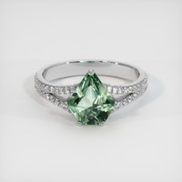 1.80 Ct. Sapphire Ring, 18K White Gold 1