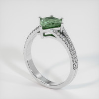 1.80 Ct. Sapphire Ring, 18K White Gold 2