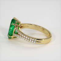 2.04 Ct. Emerald Ring, 18K Yellow Gold 4