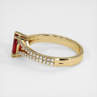 0.76 Ct. Ruby Ring, 18K Yellow Gold 4