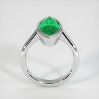 3.07 Ct. Emerald Ring, Platinum 950 3