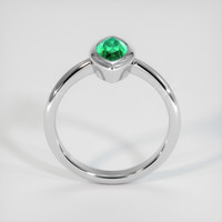 0.91 Ct. Emerald Ring, Platinum 950 3