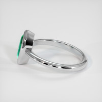 0.91 Ct. Emerald Ring, Platinum 950 4