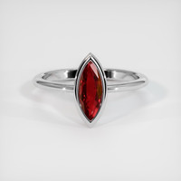 1.13 Ct. Ruby Ring, Platinum 950 1