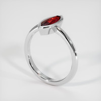 1.13 Ct. Ruby Ring, Platinum 950 2