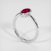 1.24 Ct. Ruby Ring, Platinum 950 2