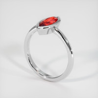 1.50 Ct. Ruby Ring, Platinum 950 2