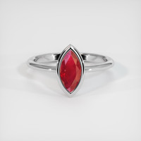 1.31 Ct. Ruby Ring, Platinum 950 1