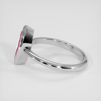 1.95 Ct. Purplish Pink Sapphire Ring, Platinum 950 4
