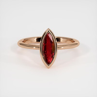 1.13 Ct. Ruby Ring, 14K Rose Gold 1