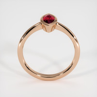 0.57 Ct. Ruby Ring, 14K Rose Gold 3