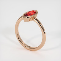 1.50 Ct. Ruby Ring, 14K Rose Gold 2