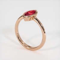 1.31 Ct. Ruby Ring, 14K Rose Gold 2