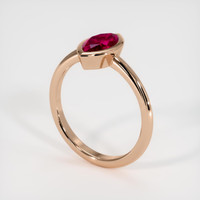 1.24 Ct. Ruby Ring, 18K Rose Gold 2