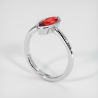 1.50 Ct. Ruby Ring, 14K White Gold 2