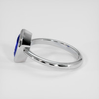 1.53 Ct. Blue Sapphire Ring, 14K White Gold 4