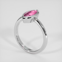 1.95 Ct. Purplish Pink Sapphire Ring, 14K White Gold 2
