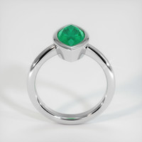 1.95 Ct. Emerald  Ring - 18K White Gold