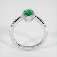 0.92 Ct. Emerald Ring, 18K White Gold 3