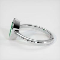 0.92 Ct. Emerald Ring, 18K White Gold 4