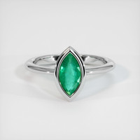 Emerald Ring 1.02 Ct., 18K White Gold Preview