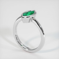 Emerald Ring 1.02 Ct., 18K White Gold Preview