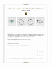 Emerald Ring 0.47 Ct., 18K White Gold Appraisal