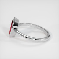 1.31 Ct. Ruby Ring, 18K White Gold 4