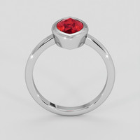 2.01 Ct. Ruby Ring, 18K White Gold 3
