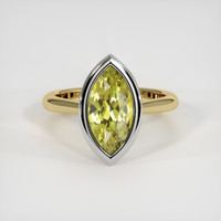 3.24 Ct. Gemstone Ring, 14K White & Yellow 1