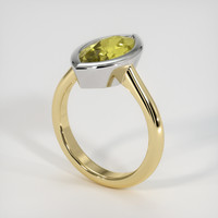 3.24 Ct. Gemstone Ring, 14K White & Yellow 2