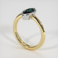 1.16 Ct. Gemstone Ring, 14K White & Yellow 2