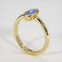 2.07 Ct. Blue Sapphire Ring, 10K Yellow Gold 2