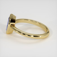 2.07 Ct. Blue Sapphire Ring, 10K Yellow Gold 4