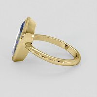3.00 Ct. Bi Color Sapphire Ring, 10K Yellow Gold 4