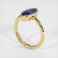 1.76 Ct. Blue Sapphire Ring, 10K Yellow Gold 2